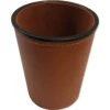 Würfel-Becher aus Kunstleder, 90x75 mm