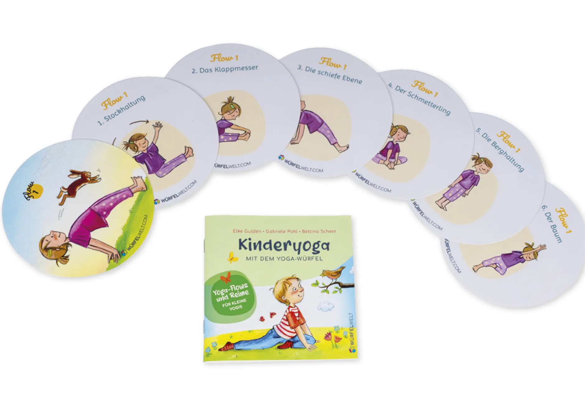 Würfelscheiben "Kinderyoga mit dem Yoga-Würfel", 42 Stück
