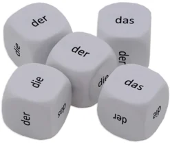 Würfel-Set Deutsch "Artikel" 5-tlg., 16 mm