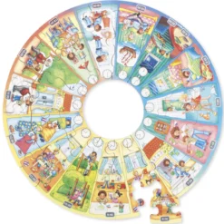 XXL-Lernpuzzle "Mein Tag", 51-tlg.
