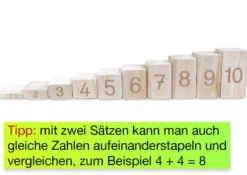 Zahlenblöcke 1-10 zum Vergleichen und Stapeln, 10-tlg.