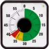 Zeitdauer-Uhr "Melodie" mit Ampelscheibe