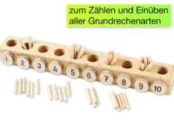 Zählbox mit Rechenstäbchen, 61-tlg.